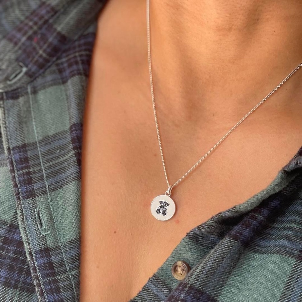 Necklace bear sterling silver 925